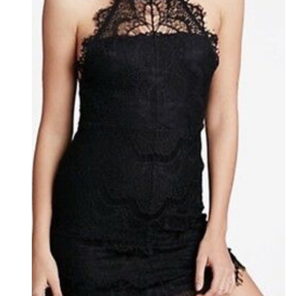 Free people intimately black lace dress